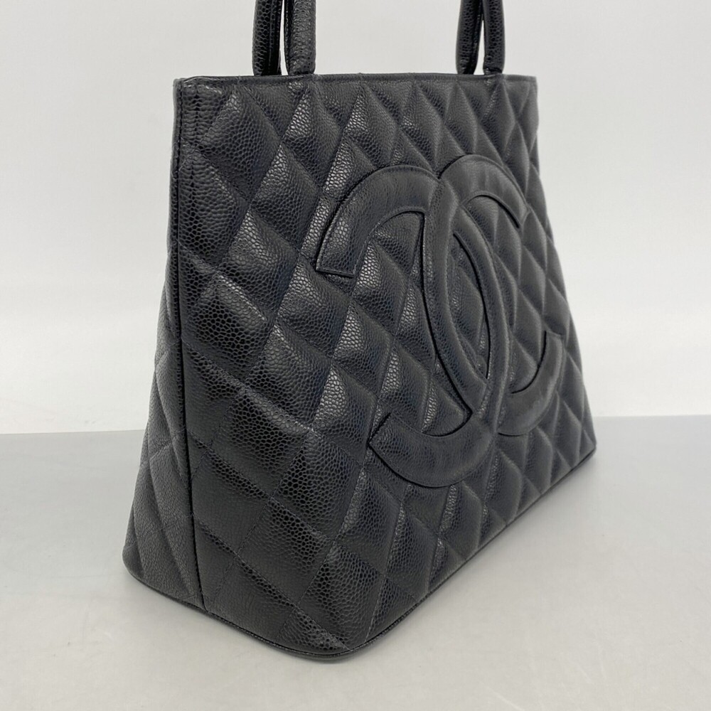 CHANEL Black Caviar Leather Reissue Tote Bag - Picture 2 of 11